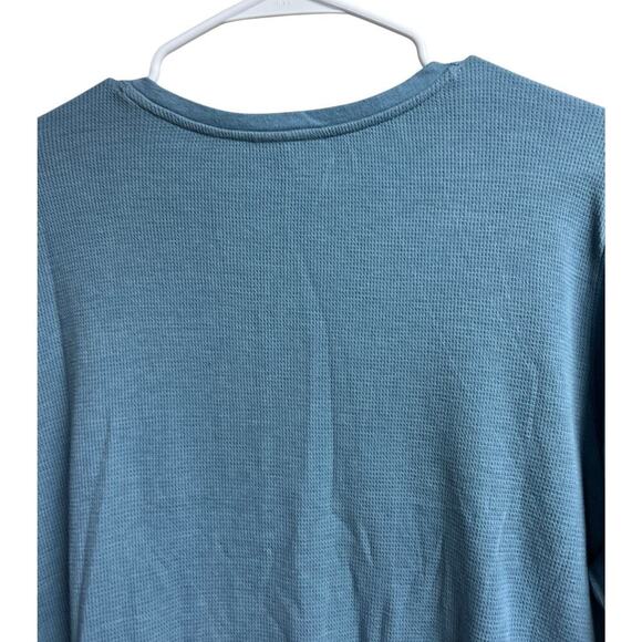 J.Jill Long Sleeve Pullover Knit Tunic Waffle Knit Top Pockets Women's 2X Blue - Picture 8 of 10